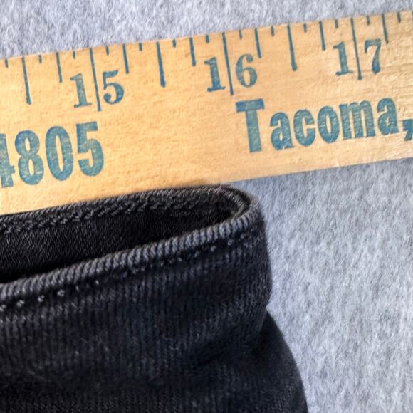 Asos Design Jeans Skinny Mid Rise Men Black W32L34 Distressed Cotton Blend Denim - Picture 6 of 9